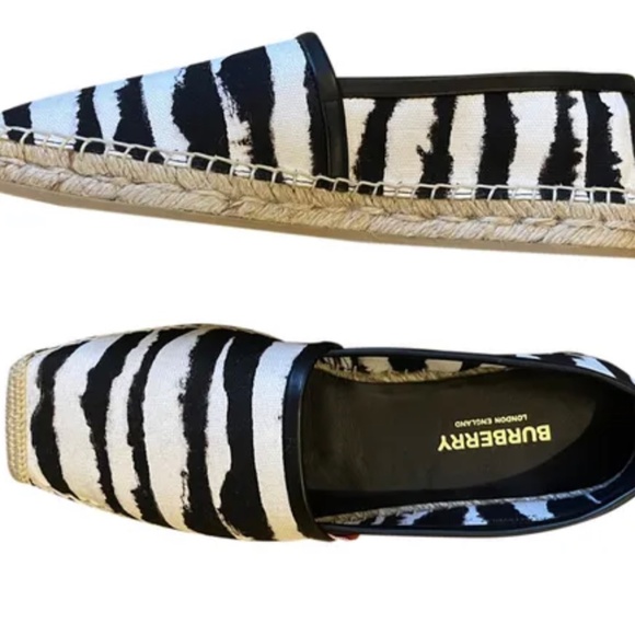 Burberry: Beige Check Mews Espadrilles | SSENSE Burberry Espadrilles
